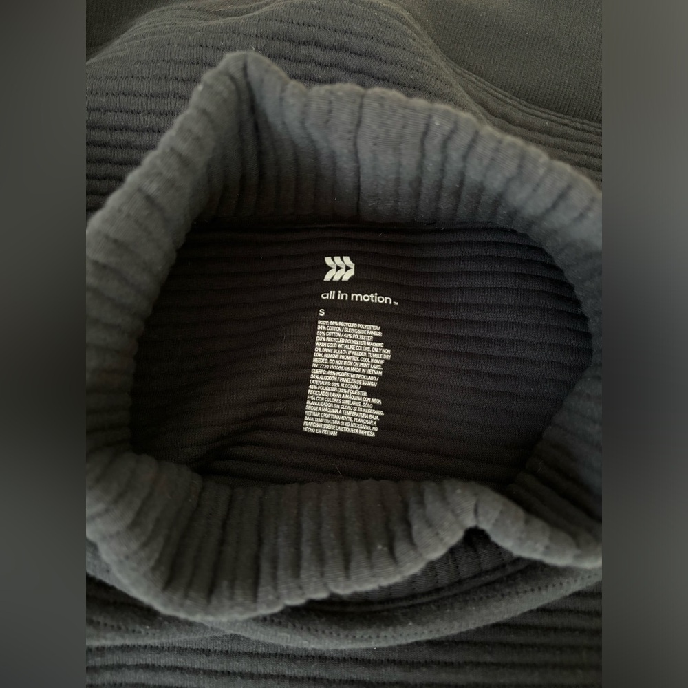 All In Motion Ribbed Funnel-Neck Sweatshirt - Picture 4 of 4